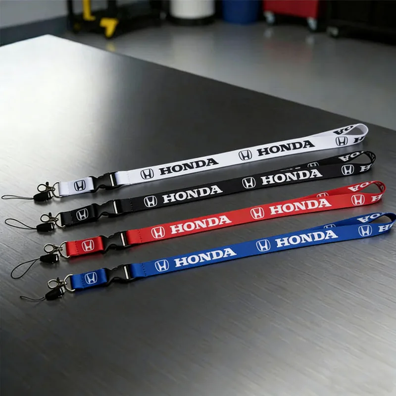 Nuevo Lanyard 2025 con Logo de Coche para Teléfono, Llaves y Tarjetas de Trabajo para Honda Civic FIT Accord Prelude CRV City CRZ CRX Jazz HRV Pilot Odyssey