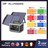 ALLPOWERS Solarpanel 100W 140W 200W Solar Energy Charger with LiFePo4 Battery 299Wh 600W Portable Power Station for Camping RV