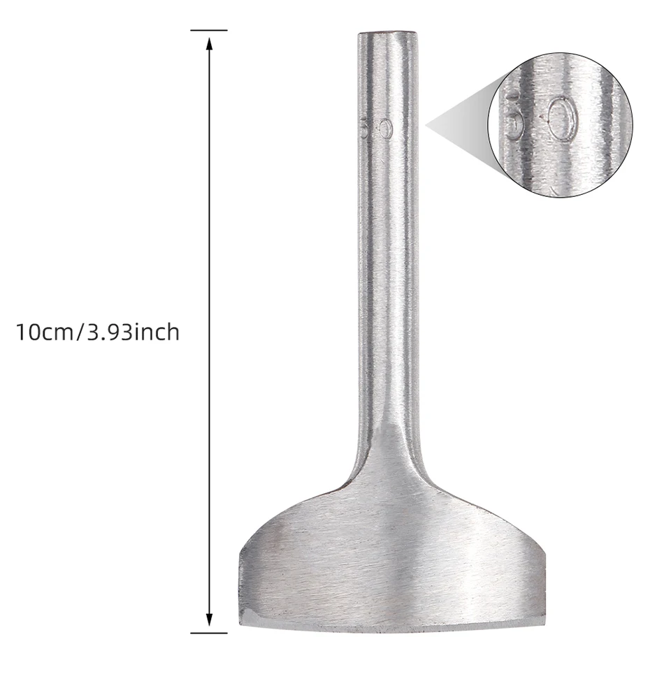 Qjh 9 Größen Leder bogen kurvens ch neider Bastel gurt Gürtel DIY Bogen flacher Kurve Ende Ecke plattiert Stanz werkzeug 10-50mm – Detail 7