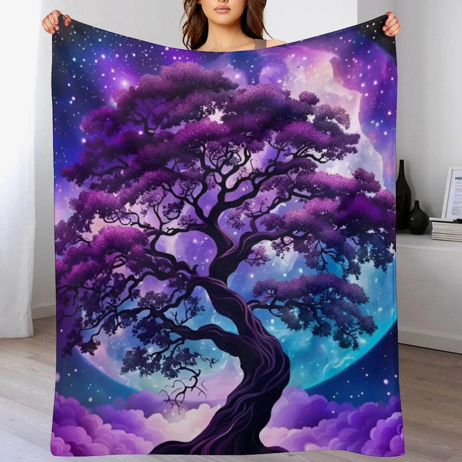 Tree of Life Throw Blanket Vintage Moving Blankets