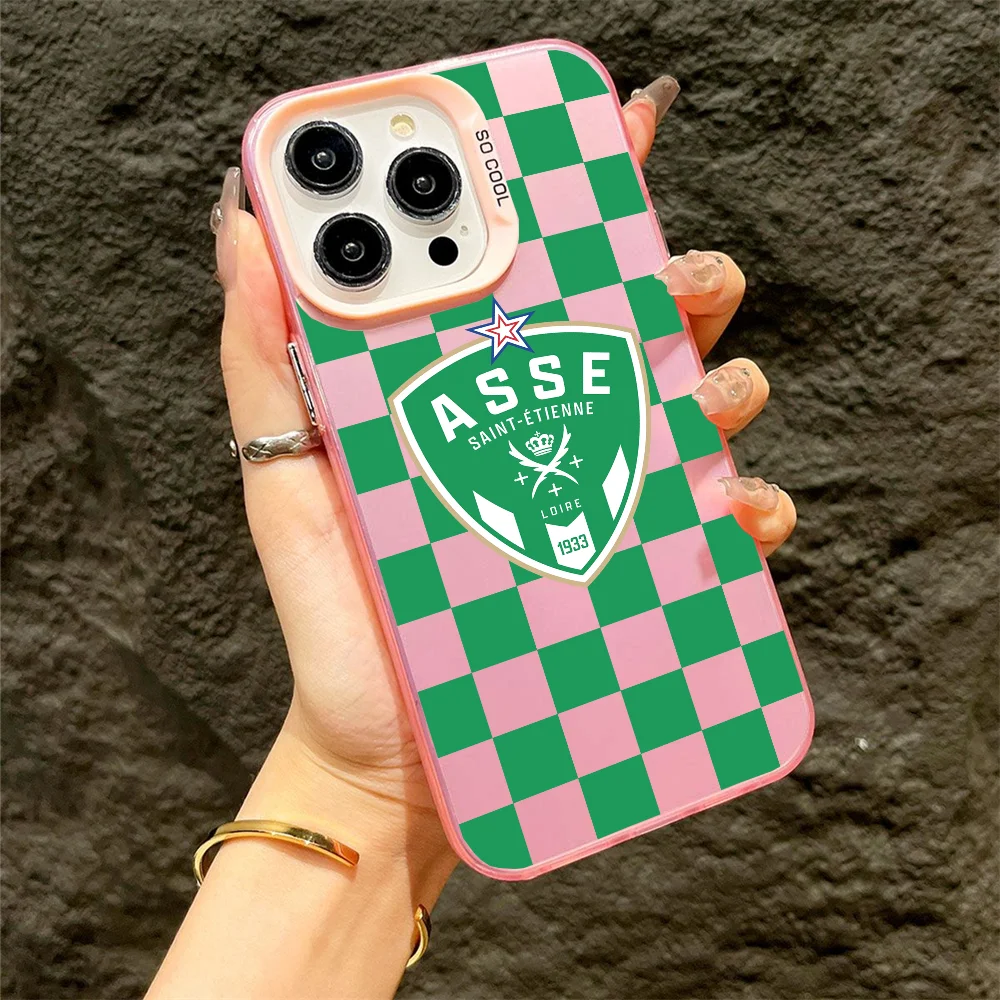 Прочные чехлы для телефонов Fc Club для iPhone 16, 15, 14, 13, 12, 11 X XR XS 7, 8 Plus Pro Max iPhone 13 Mini Pro Max Apple Saints-etiennes-AS