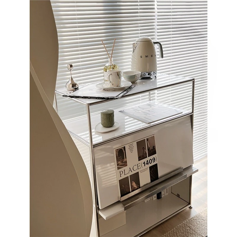 

Stainless Steel Module Combination USM Household Living Room Dining Side Cabinet Chest Cabinet Storage Cabinet Medieval