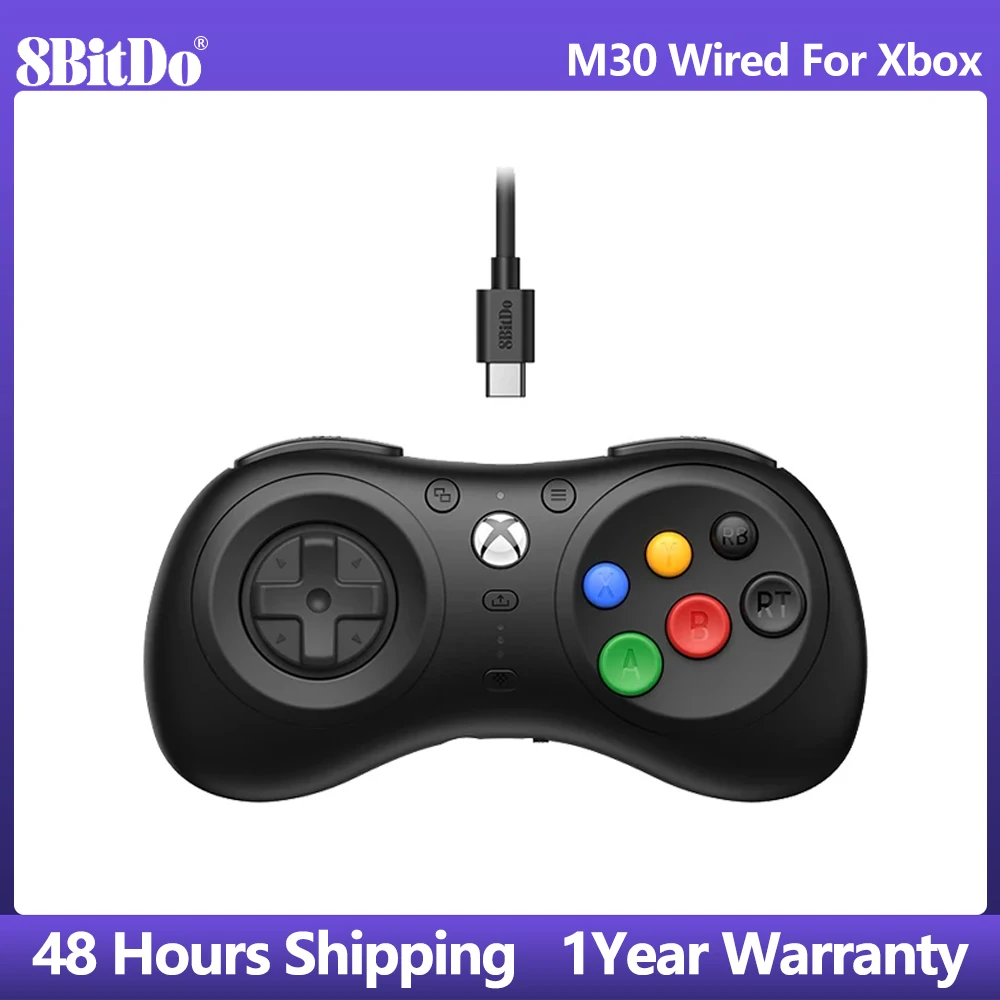 

8BitDo M30 Wired Controller Classic Style Support For Xbox Series X|S, Xbox One, and Windows 10/11 USB Gamepad