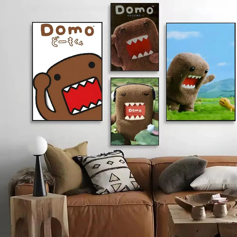 Mascot Character D-Domo-Kun Poster Art HD Art Sticky Wall Waterproof Home Living Room Bar Decoration