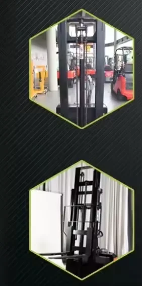 2ton Fully Electric Stacking Truck 3000mm 3m Lifting 2000kg Electric Forklift Pallet Stacker