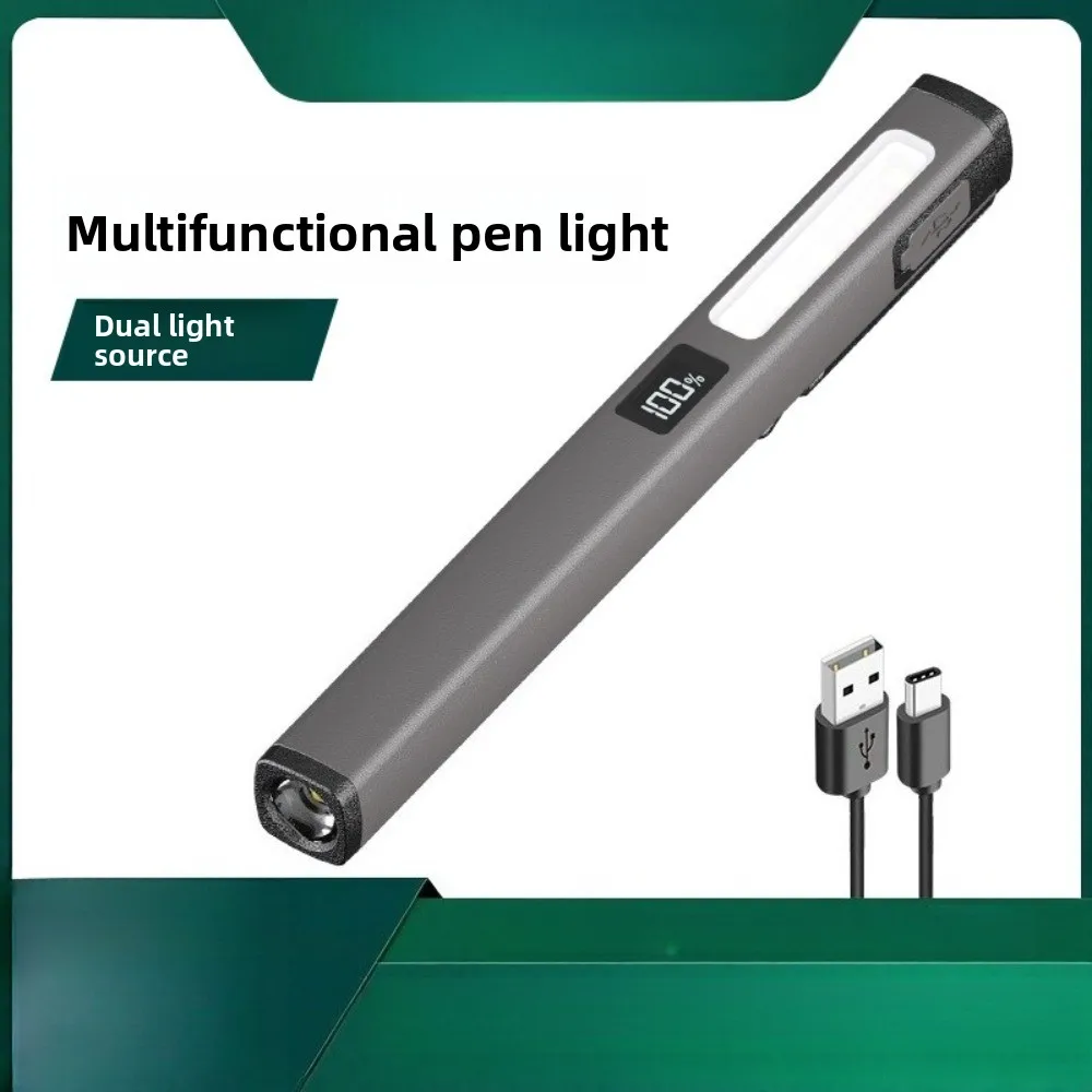 New long battery life maintenance led pen light USB charging lighting multi-function maintenance work light outdoor flashlight