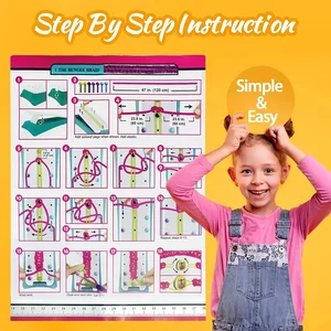 DIY Bilezik Yapımı Kiti kızlar için, Takı, Dokuma, Örgü Bilezik Üreticisi, Zanaat seti, Oyuncak, Zanaat, Hediye, 8 en çok satan, bilezik, çocuk seti no. 5