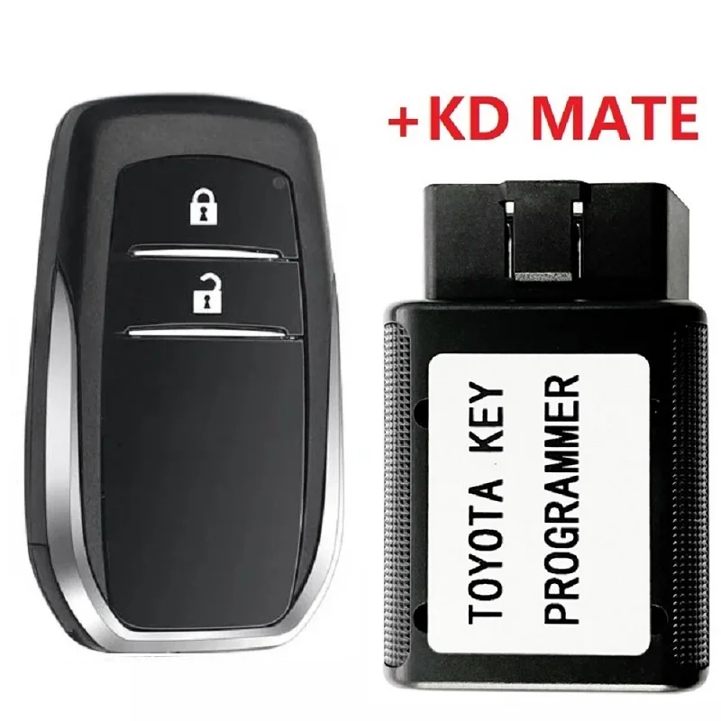 

CN007155 KD MATE OBD+FCC BJ2EW For TOYOTA Land Cruiser smart key 2 Buttons PAGE4 A8 Chip, 433MHz Keyless Go 89904-60N10