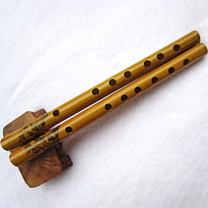 1PC Traditional 6 Hole Bamboo Flute Clarinet Student Musical Instrument Wood Color Student Musical Instrument Supply Accessories