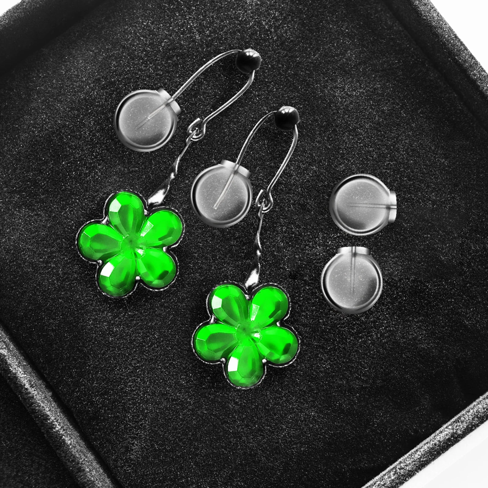 50 قطعة من سدادة ظهور القرط، تثبيت آمن، سهلة الاستخدام، ملابس مريحة من مادة Tpe، إكسسوارات أقراط للنساء