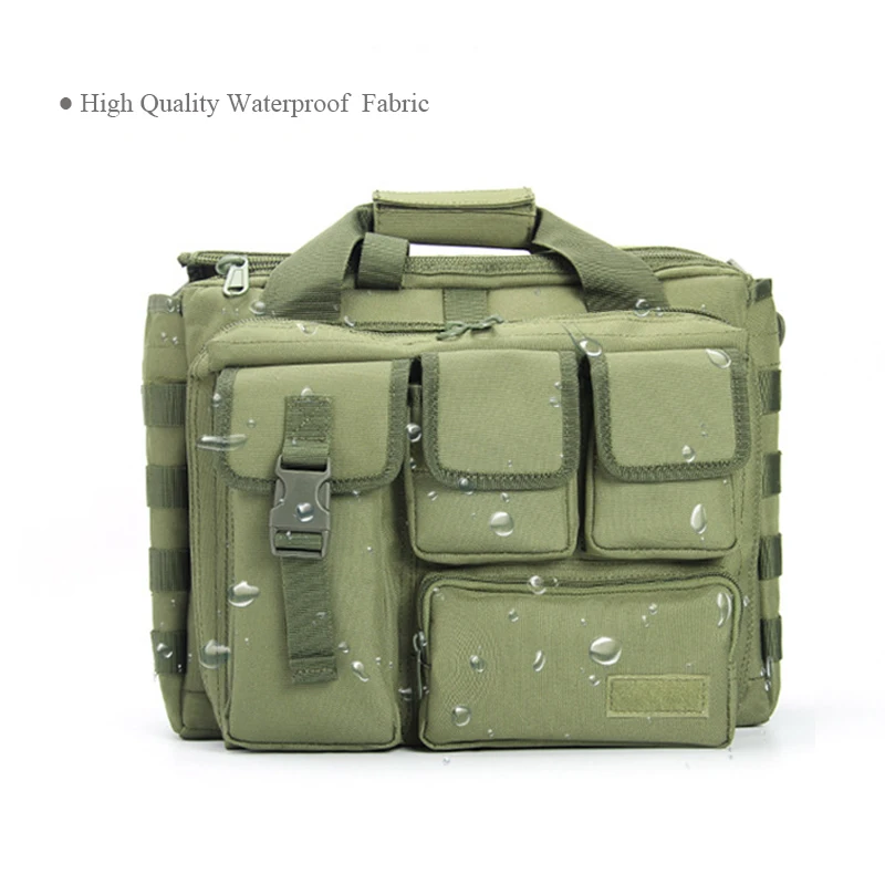 

Camouflage Military Handbag Tactical Hunting Airsoft Pistol Gun Carry Pouch Large Capacity Laptop Carry Handbag 600D Oxford