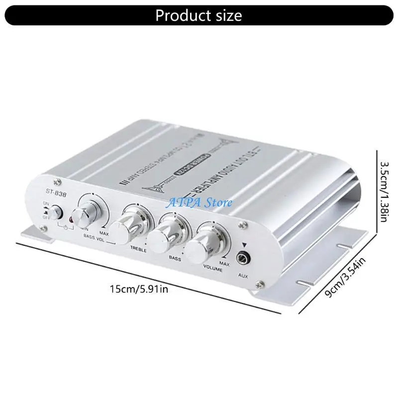 U13C Small sound Amplifier with Heavy Bass sound  Amplifier for Car