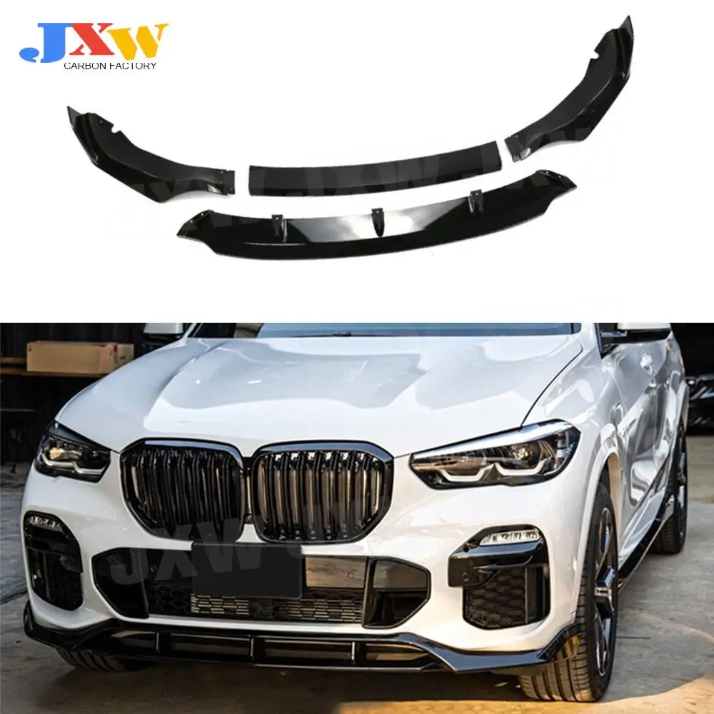 

Carbon Fiber /ABS Front Bumper Lip Spoiler Splitter For BMW X5 G05 M sport 2019+ Car Styling Front Lip Kits Add On 4Pcs