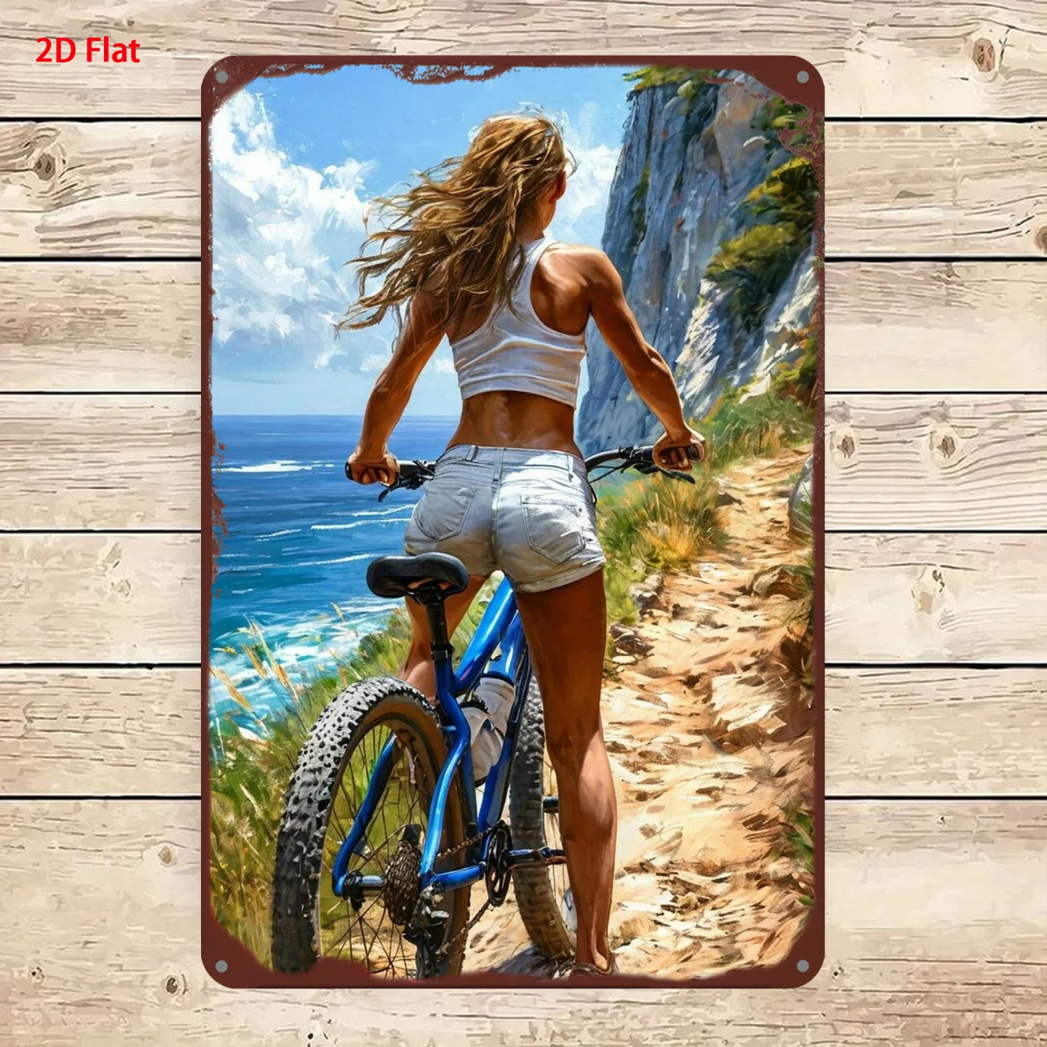2D Flat Decorative Painting Featuring a Modern Woman Theme, Studio Wall Decoration, with High Bending Resistance, Durable Art, I