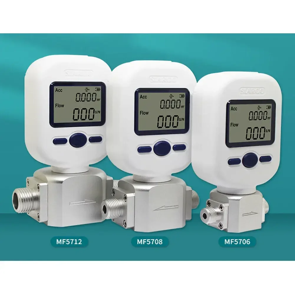 Digital Gas Flow Meter Digital Gas Mass Air Nitrogen Oxygen Flow Rate Meter