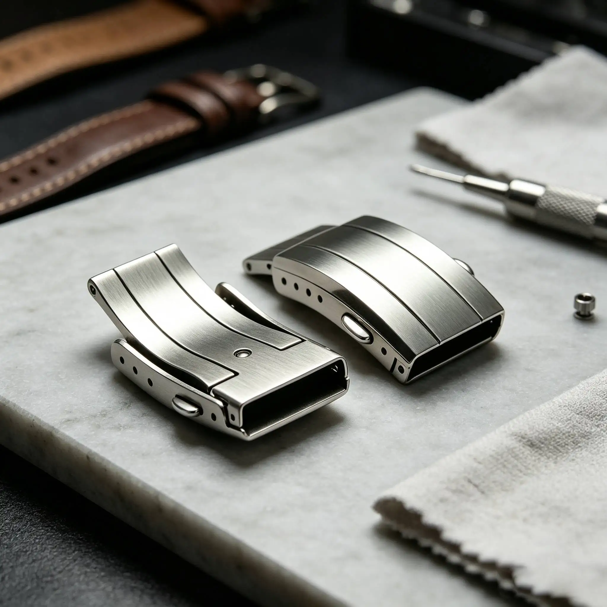 1pc Watch Clasp 16mm/18mm/20mm Stainless Steel Deployment Watch Buckles Replacement Folding Clasp Watch Accessories