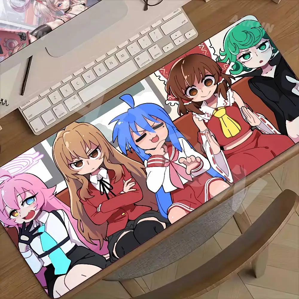 

Hot Kawaii Anime Girl Gamer Mousepad Laptop Computer Keyboard Accessories Mouse Mat Rug Extended Desk Mats