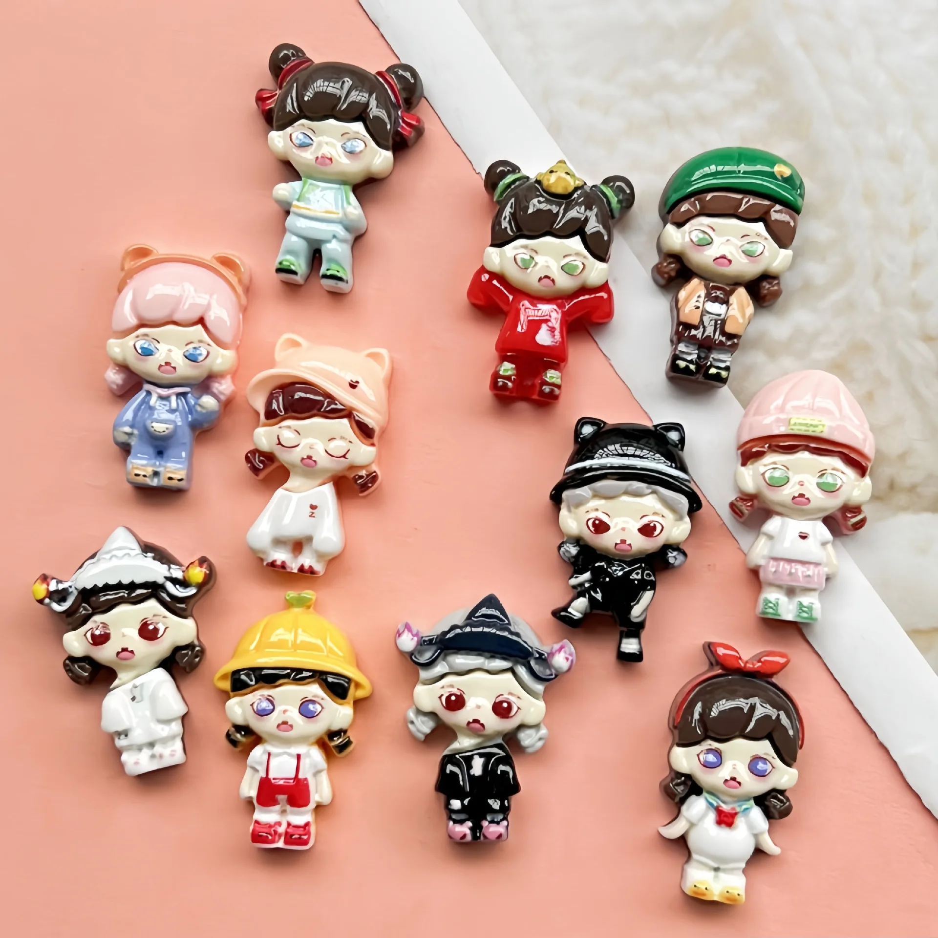 5pcs Cartoon bright trumpet trick-or-treating cartoon resin flatback cabochon diy crafts materials kid handmade jewelry charms