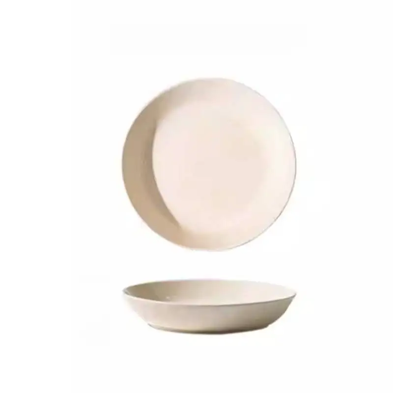 Nordic Green Dinner Set Plates European Party Italian Designer Plates Dinner Sets Ceramic Round Vaisselle Cuisine Kitchen Dishes view 6