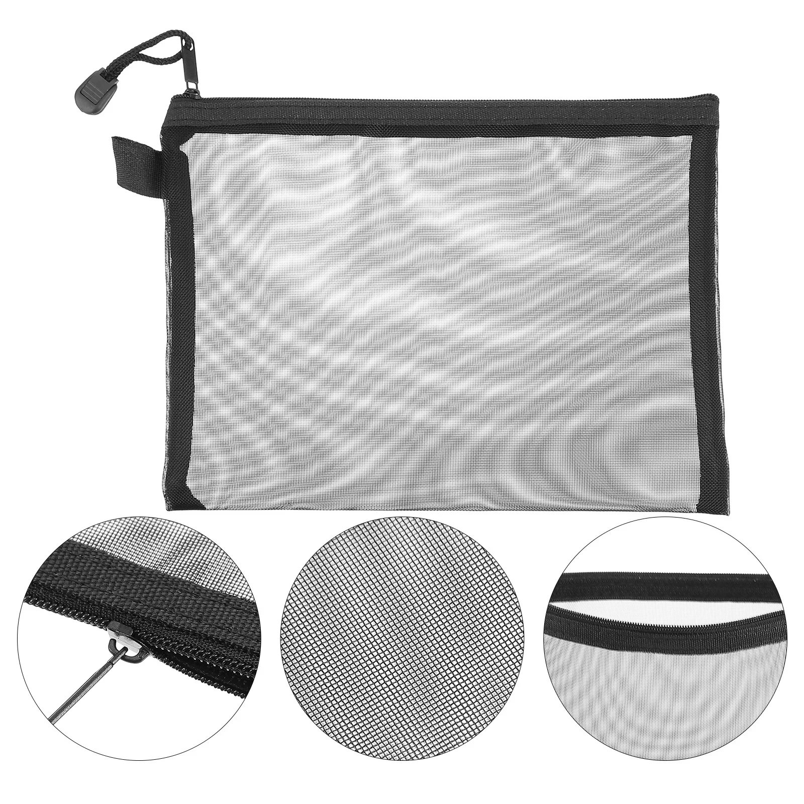 

15Pcs Mesh File Bags A5 Makeup Pouches Portable Organizer for Travel School Office Storage Mesh Bag Makeup Bag