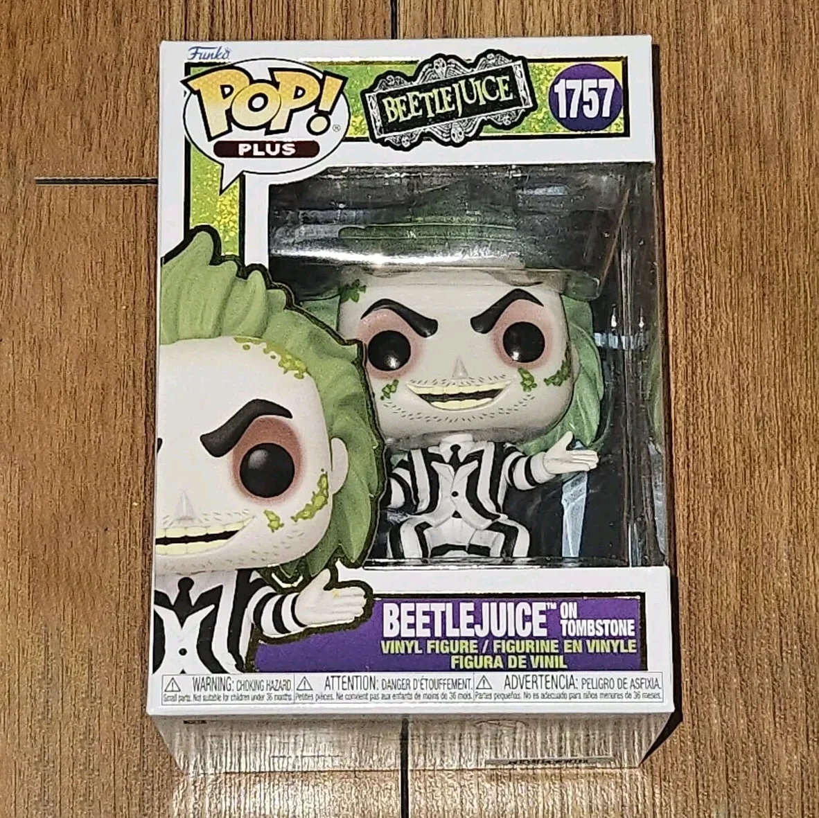 

FUNKO POP Beetlejuice Figure #1757 Plus Beetlejuice on Tombstone 5.35 inch Vinyl Figure Collectible Limited Edition Toy Gifts