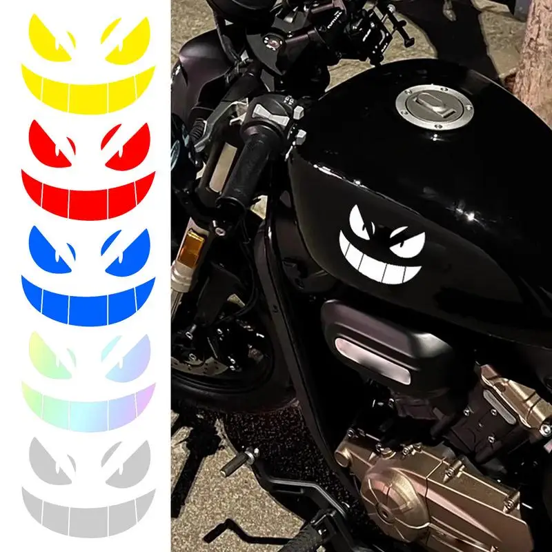 Reflective Eye Stickers Waterproof Eyes Car Stickers Sharp Eyes Car Stickers Yellow Night Safety Driving Caution Motorcycle