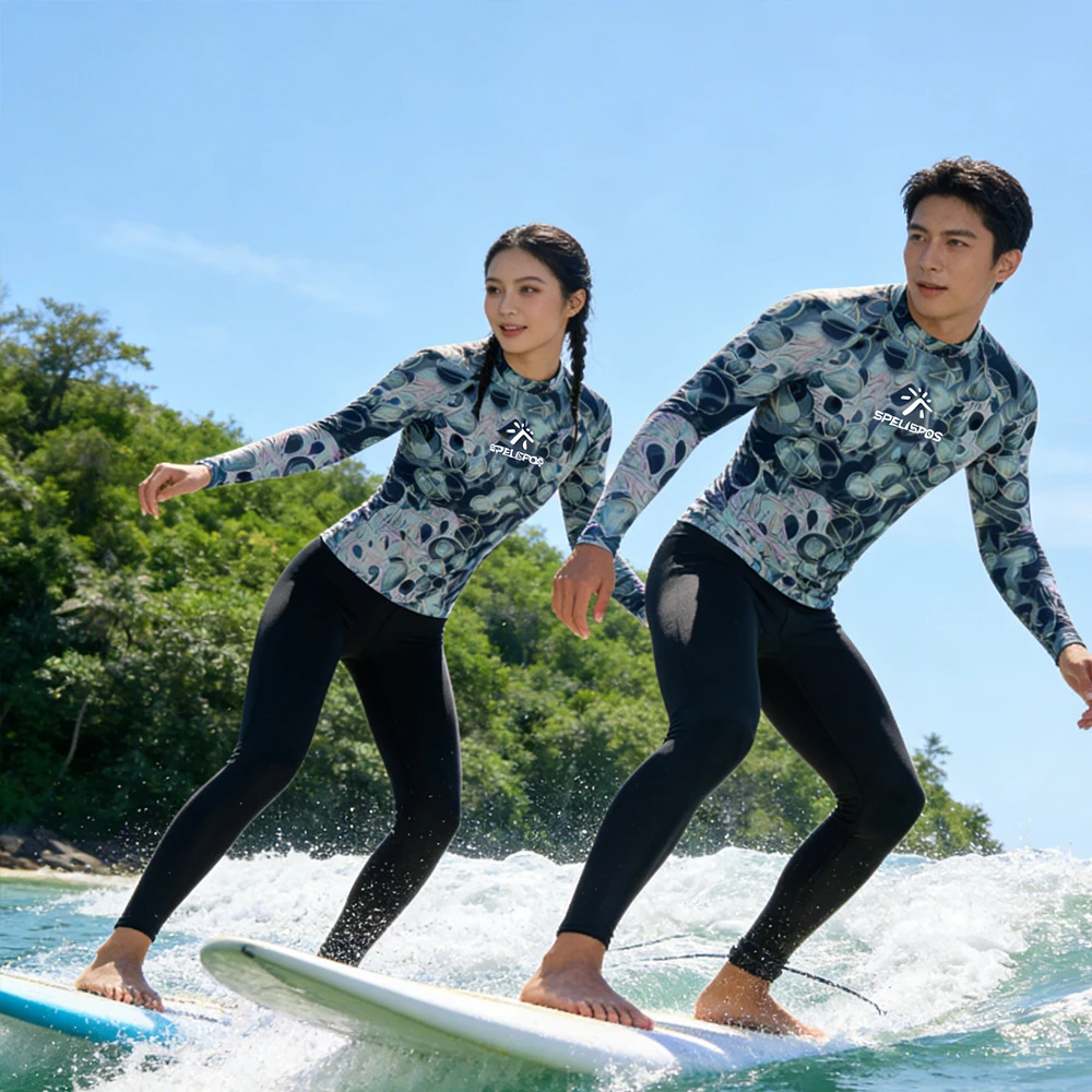 

Men's and Women's Long Sleeve Surfing Clothing UPF50+ Rash Guard Luxury Swimwear Shirt Beachwear for Water Sport Touring Fishing