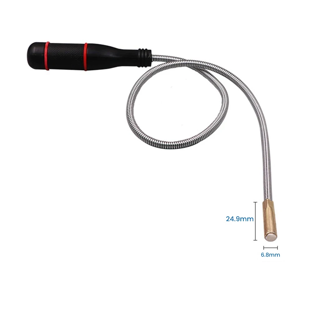 

Flexible Metal Grabber with Strong Suction Bar & Spring Grip, Portable Hand Tool – Foldable Magnetic Pickup Tool LA-AA391