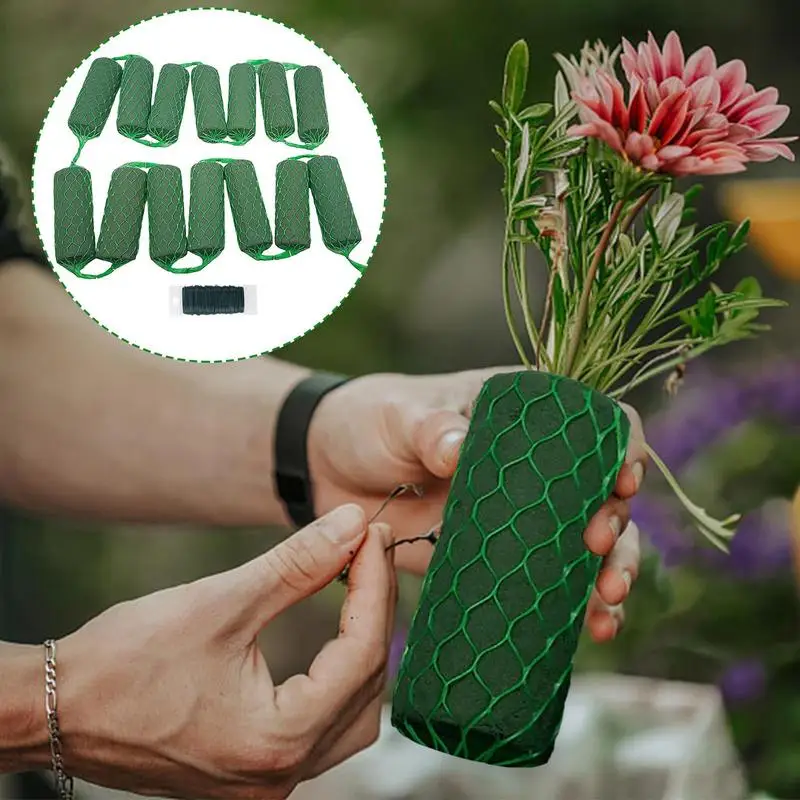 

Цветочные пенопластовые блоки, 14 шт., цветочная губка, пенопластовая гирлянда, цветочные абсорбирующие блоки, комнатные уличные растения, зеленые губчатые блоки для свадьбы