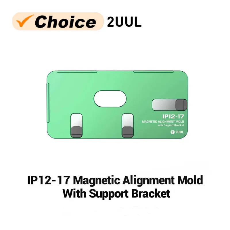 2UUL SH01 Magnetic Alignment Mold with Support Bracket for Screen Laminating Quick Slider Design Compatible with IP 12-17
