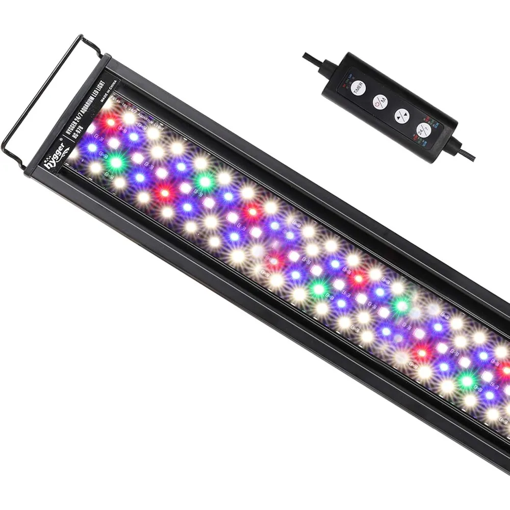 

hygger Advanced LED Aquarium Light with Timer, 24/7 Lighting Cycle & DIY Mode, Full Spectrum Fish Tank Light for 48-54 in Freshw