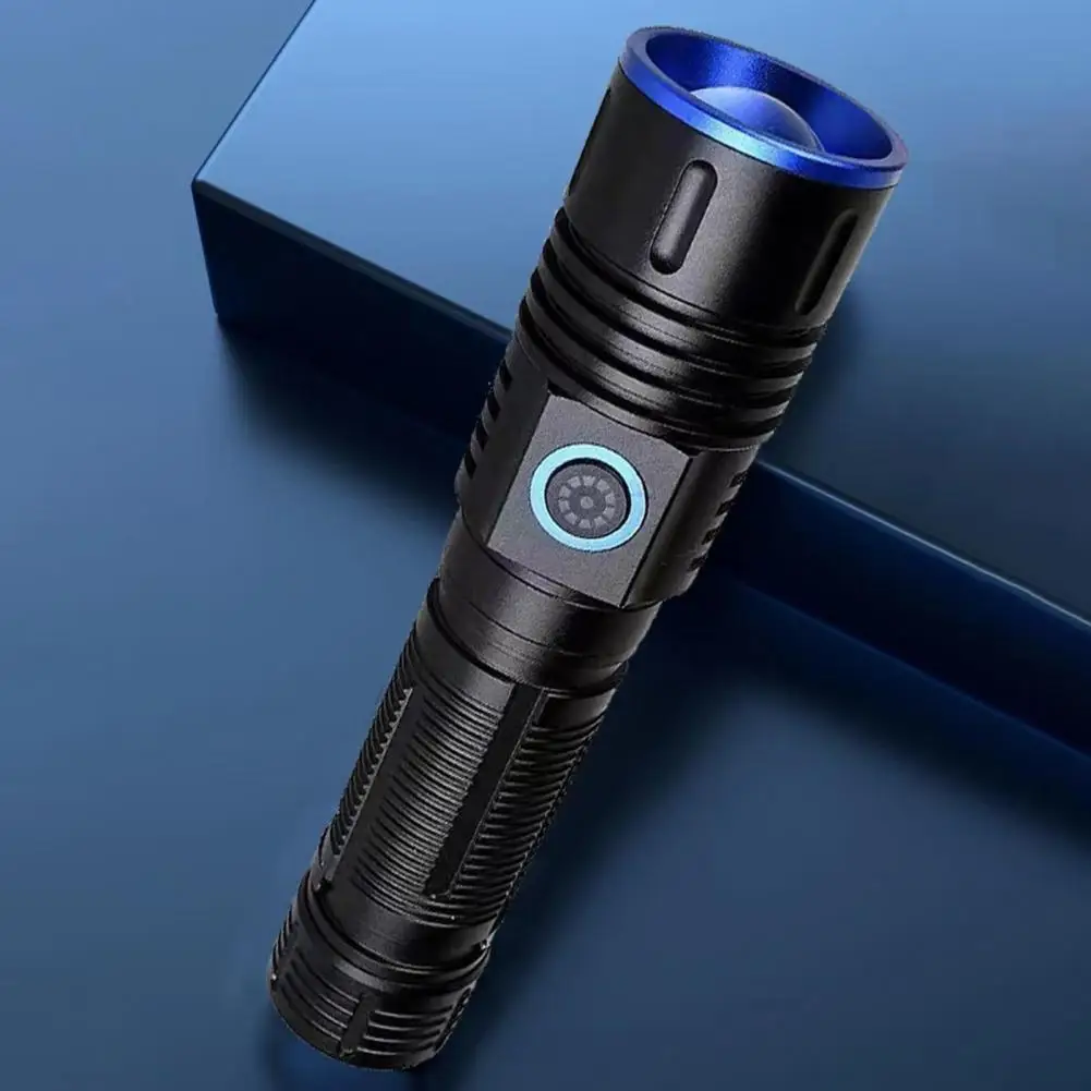 مصباح يدوي USB فائق السطوع قابل لإعادة الشحن ، مقاوم للماء ، قابل للتكبير ، مغناطيسي ، خارجي ، صيد الأسماك ، المشي لمسافات طويلة ، التخييم