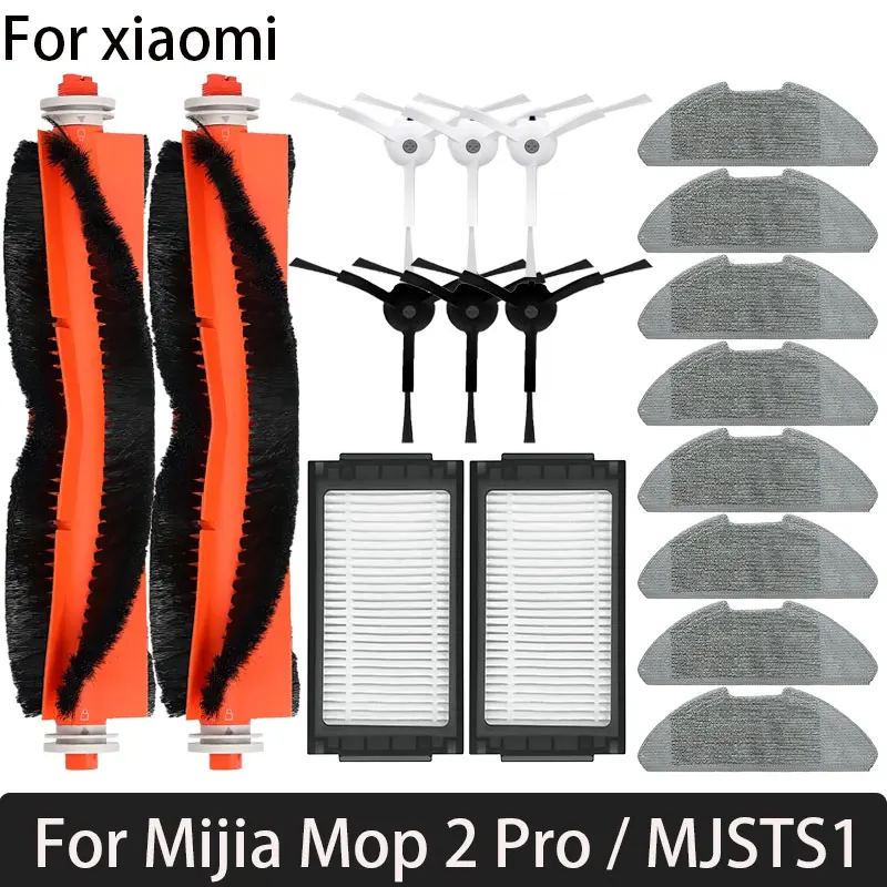

Запчасти для робота-пылесоса Xiaomi Mijia Pro MJSTS1 / MJSTS 2 Pro, основная боковая щетка, тряпичная швабра, фильтр НЕРА
