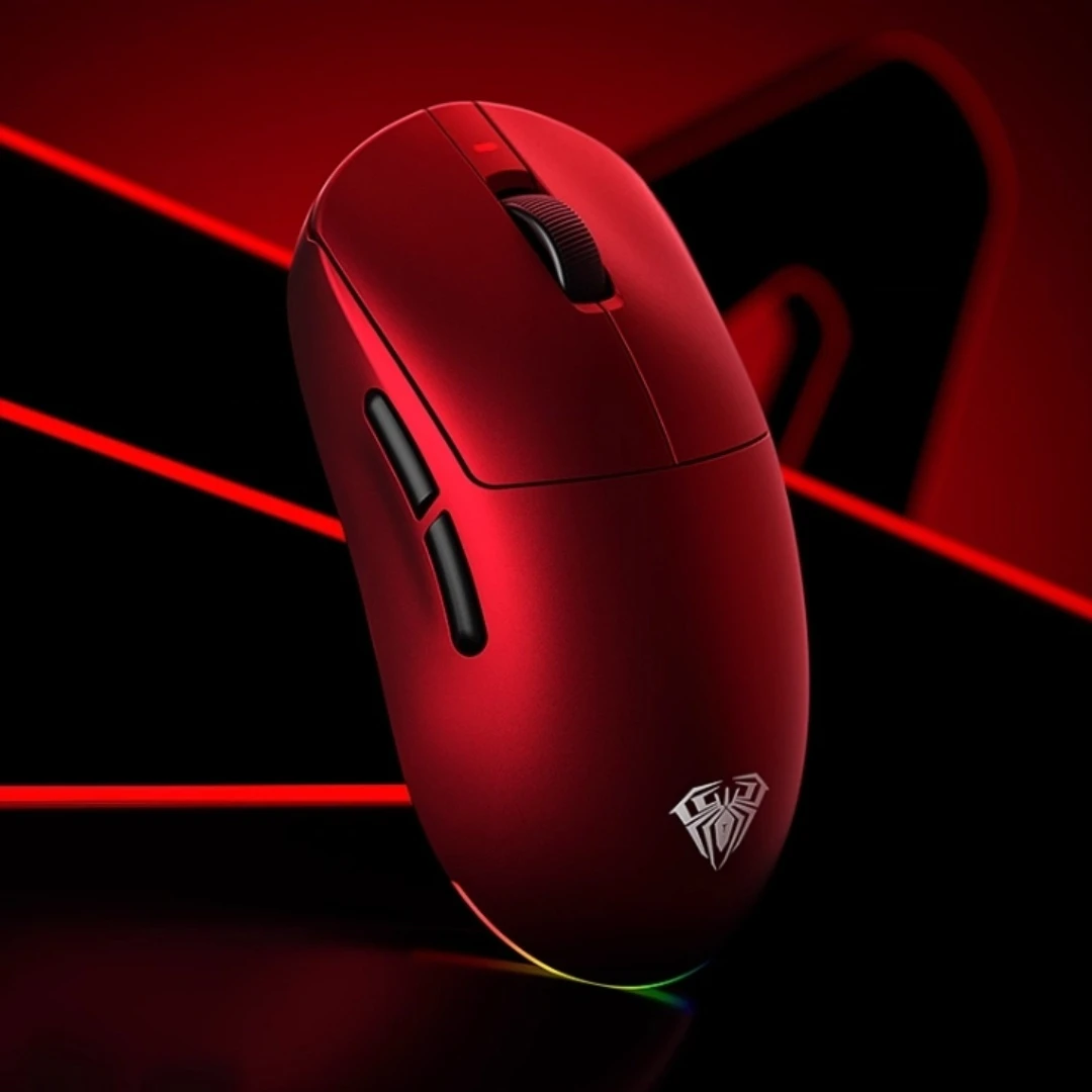 Mouse da gioco serie AULA V9 Tri-Mode Wireless Bluetooth PAW3950 50g Leggero PC Office E-sport 8000HZ Rivestimento Cool Touch