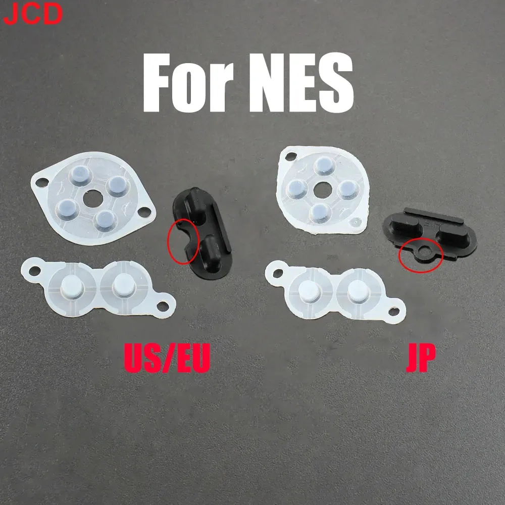 

JCD 5set For NES US/EU JP Version Joy Pad Silicon Rubber Button For NES conductive adhesive Rubber Replacement Parts