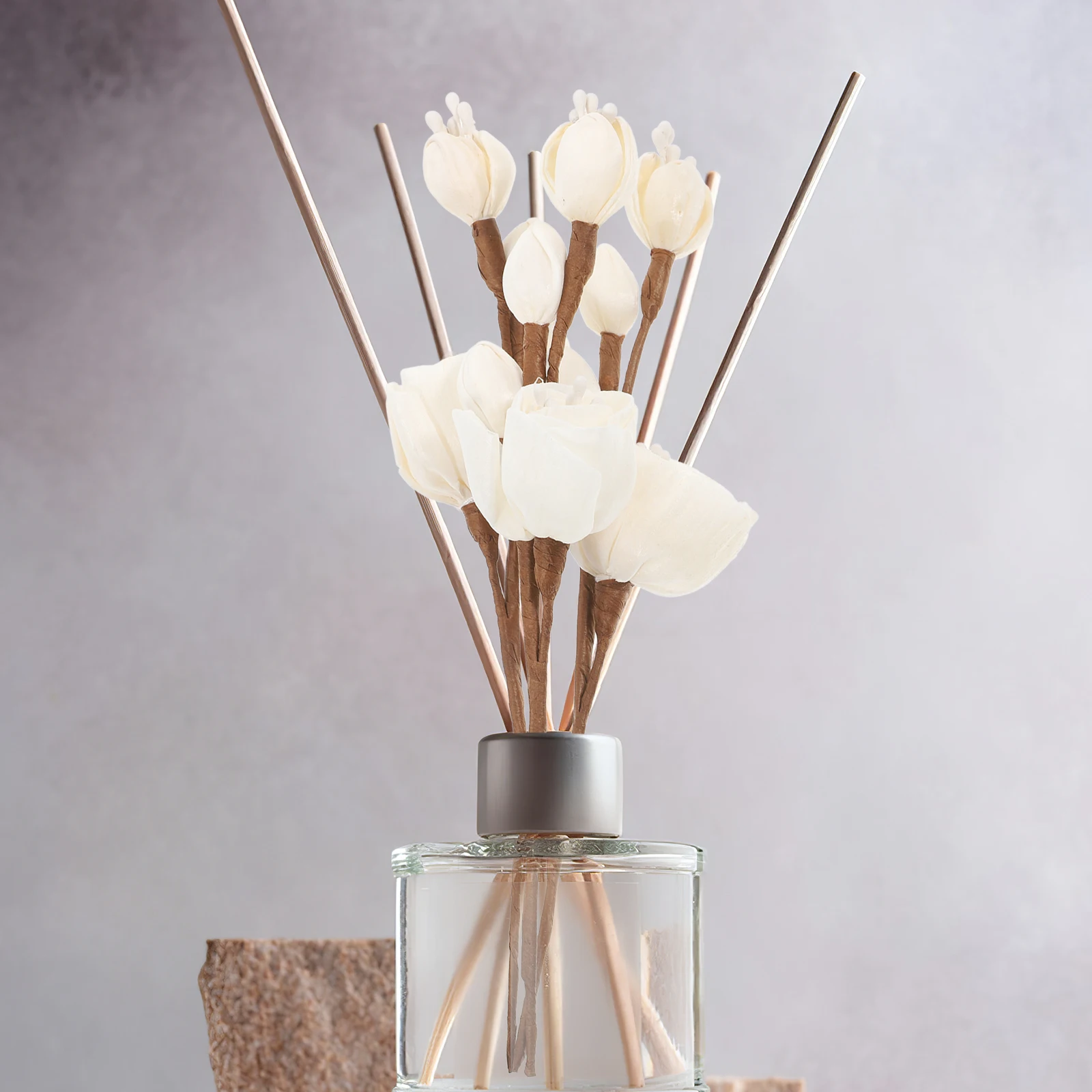 

3Pcs Aroma Flower Diffuser Sticks Rice Paper Diffuser for Home Bathroom Bedroom Office Decor Natural Fragrance Bright Color