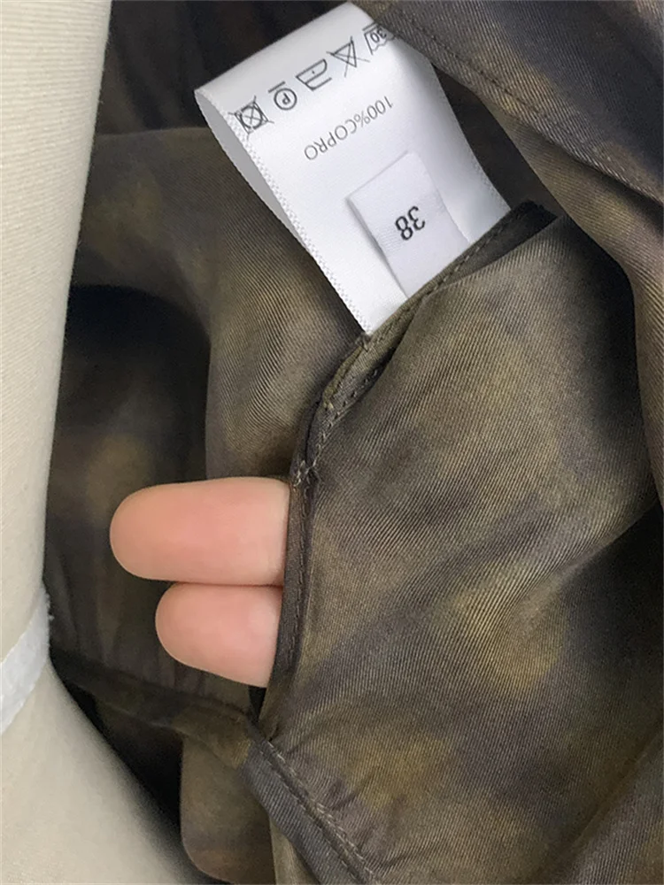 فستان كوبرو نسائي عتيق منقوش موديل 100% فستان ميدي للخصر أنيق للسيدات برقبة على شكل حرف v وأربطة وأكمام قصيرة وأردية طويلة