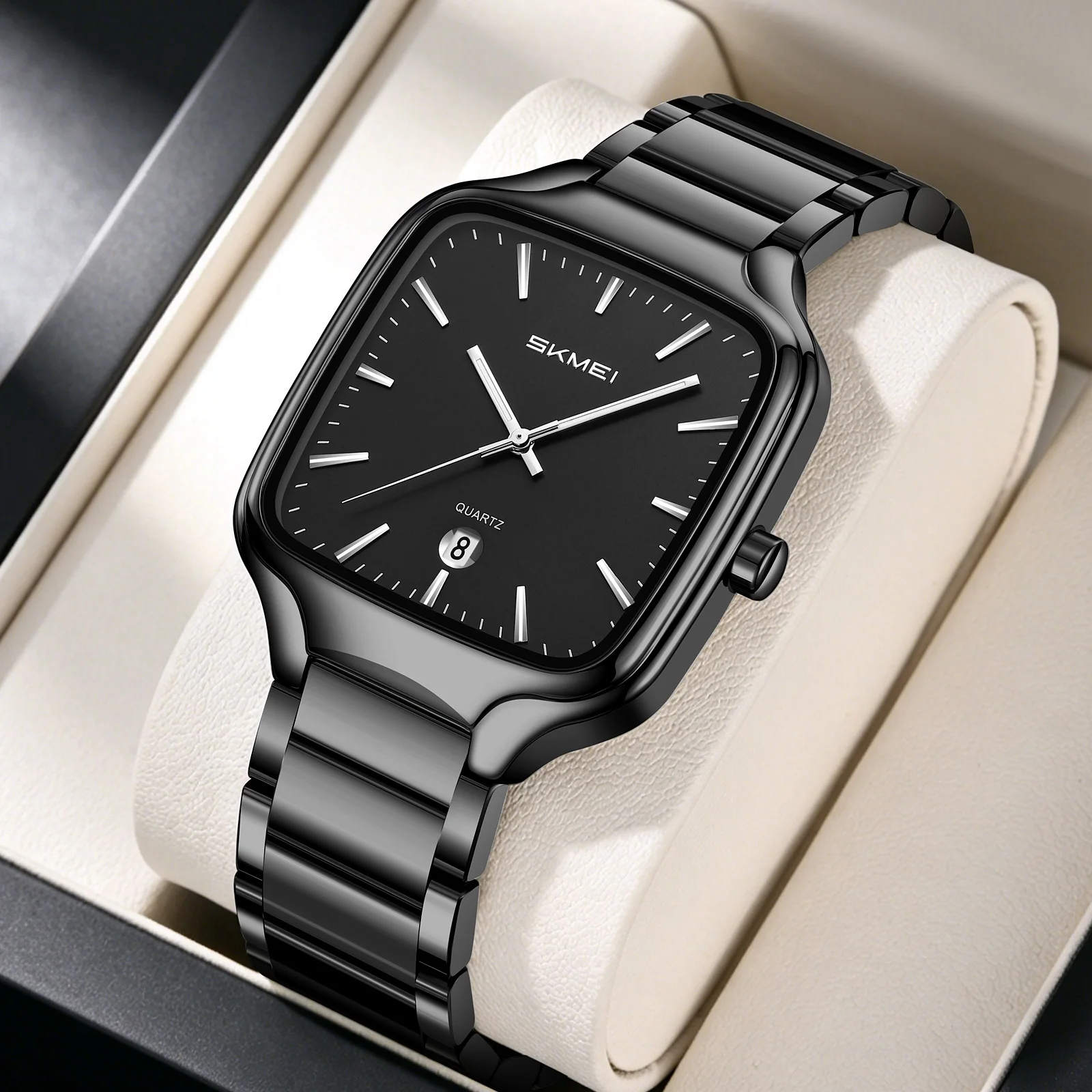 SKMEI 9366 Simple Men Quartz Watches 30M Waterproof Reloj Hombre Men’s Wristwatches Business Work Leisure Date Male Clock - view 6