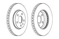 Store code: DDF1869 inner brake disc 15 INCH (276mm) ASTRA J 10 AVEO T300