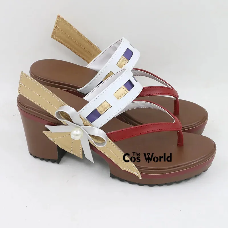 

AAA 2025 3-стильные туфли Yae Miko Games на высоком каблуке для косплея на заказ