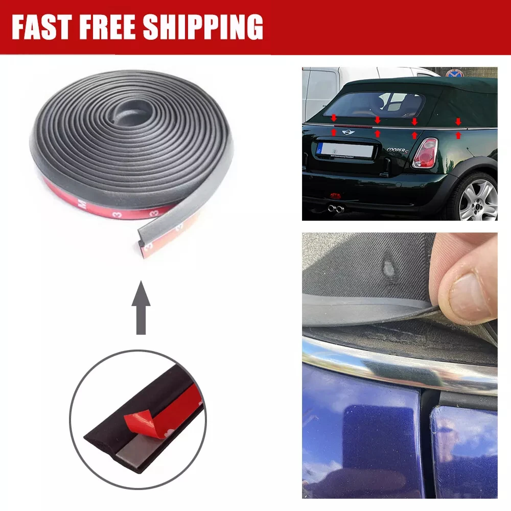 1pcs Rear Soft Top Roof Weather Seal Repair Kits For BMW Mini One Cooper S Convertible Replacement Self-adhensive Rubber Seal