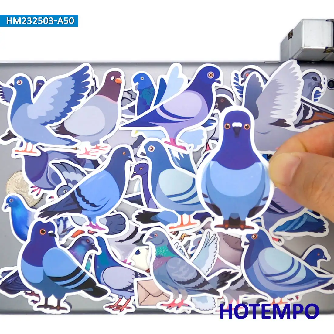 

20/30/50Pieces Cute Dove Cartoon Bird Image Funny Animal Pigeon Stickers for Kids Journal Scrapbook Luggage Phone Laptop Sticker