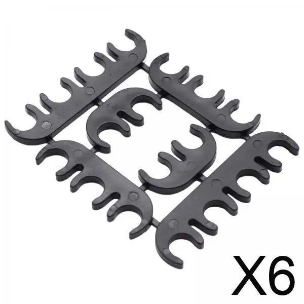 

8mm Wire Separator Ignition Kit Cable Divider Plastic Clamp Spacer Set for Vehicle Engine Organization Universal