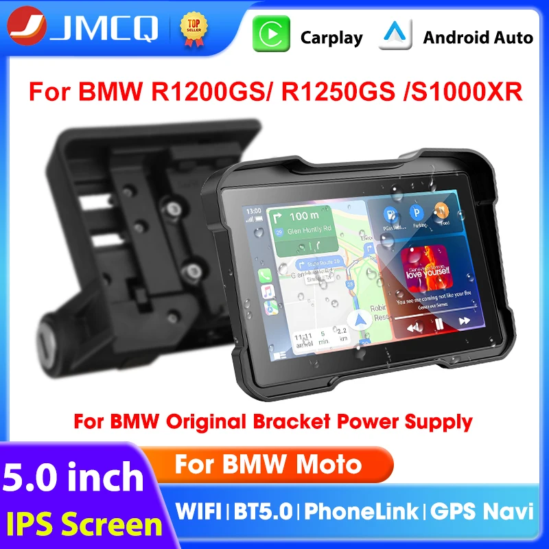 

5 "для BMW мотоцикла GPS-навигация беспроводной Carplay Android Auto IPX7 водонепроницаемый дисплей BMW R1200GS ADV/R1250GS ADV/S1000XR