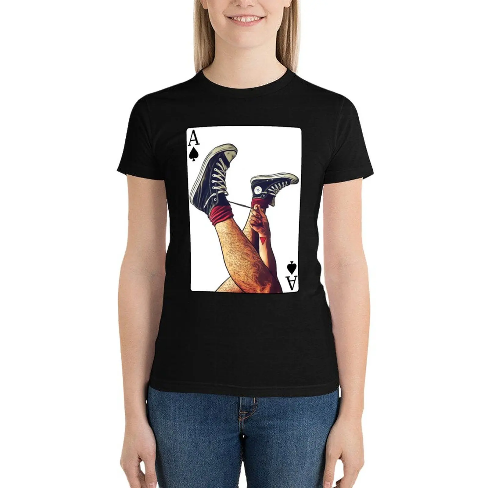 

Ace T-Shirt aesthetic clothes korean fashion tees rock and roll t shirts for Women
