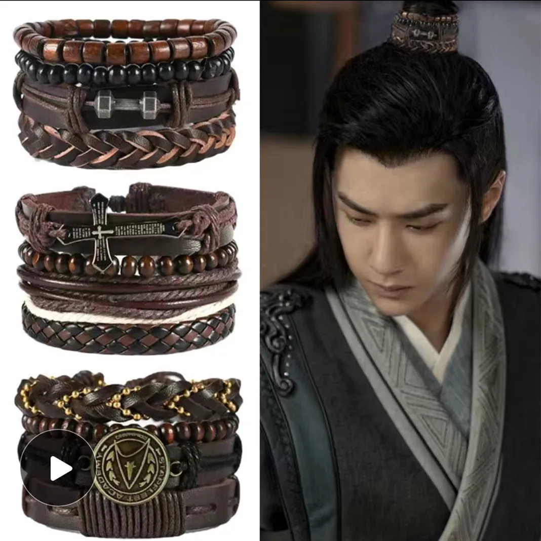 

Chinese Ancient Hair Ring Accessories Swordsman Cosplay Vintage Style Movie Play Crown Hanfu Accessories