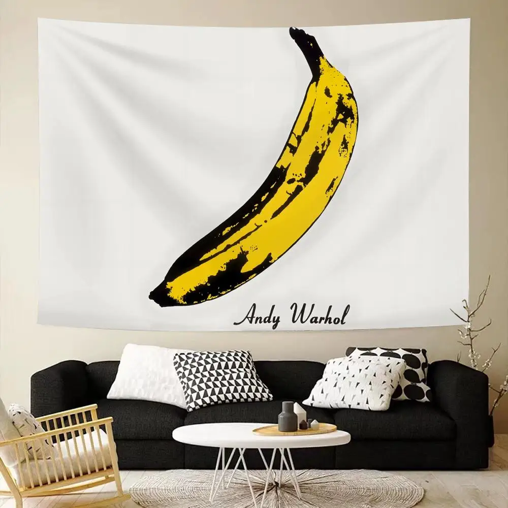 Experimental Rock The Velvet Underground Tapestry House Bedroom Living Bar Garden Microfiber Decoration Background