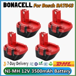 For Bosch BAT043 NI-MH 12V 3500mAh Replacement Battery For BAT043 BAT045 BAT046 BAT049 BAT120 BAT139 GSB Power Tool Battery