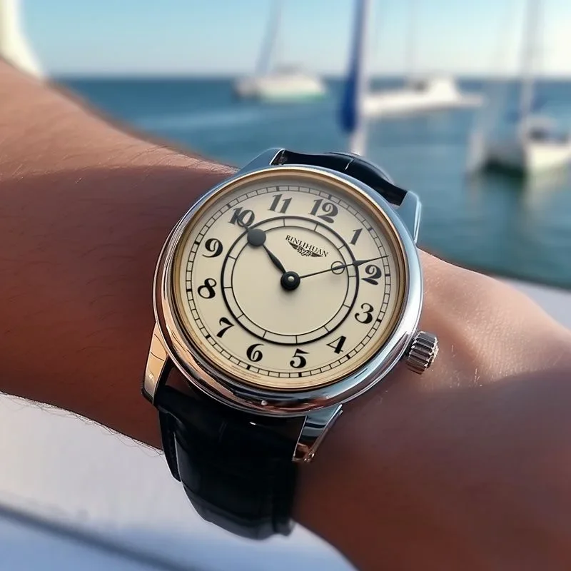 2025년 신상 클래식 패션 비즈니스 벨트 심플 남성 시계 남성 캐주얼 레트로 디지털 다이얼 학생용 쿼츠 시계