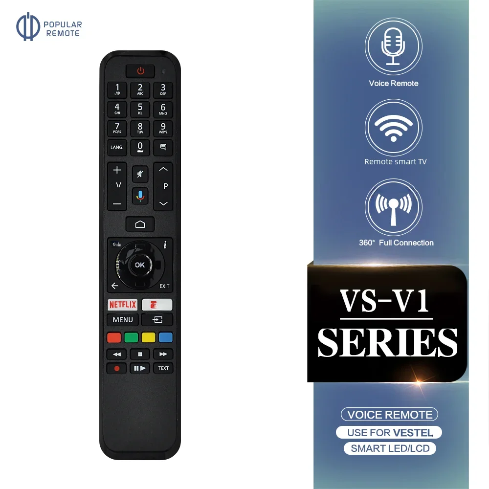 

Пульт дистанционного управления для телевизора Vestel Smart TV Remoto с голосовой функцией